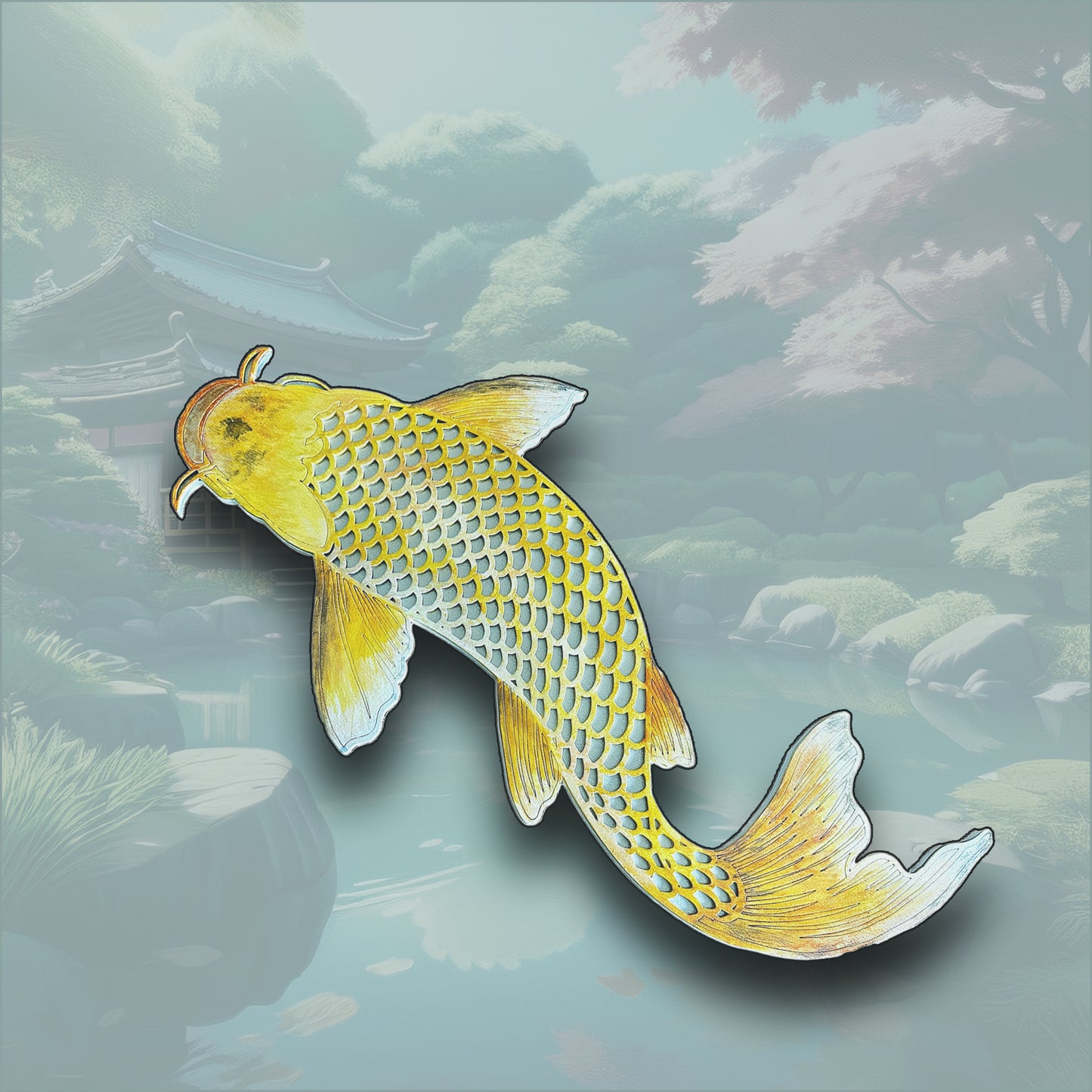 Yellow Extra Large Replica Koi
