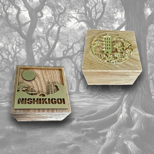 9cm Solid Oak Boxes