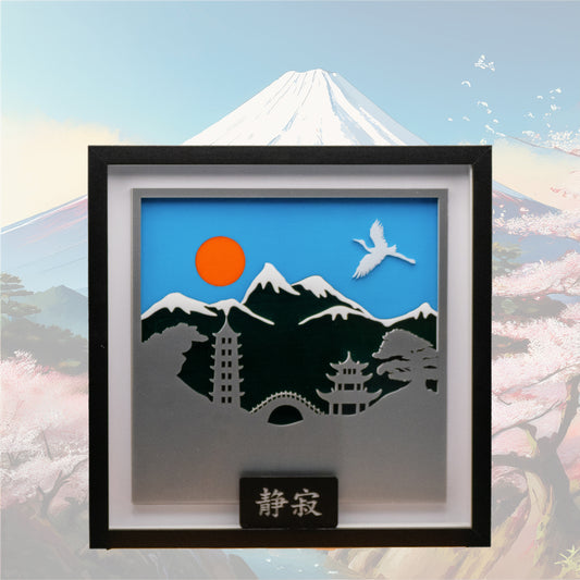 Mountain Scene Shadow Box