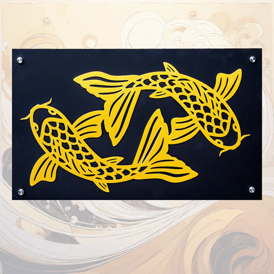 Swirling Golden Koi
